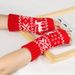 Unisex Christmas gloves Knitted acrylic warm sleeve Snowflake deer festival short gloves wool gloves_viptrois.com
