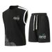 Men's Summer Cool Breathable Sleeveless T-Shirt And Shorts Two-Piece Set Plus Size Fashion Sports Casual Outfit_viptrois.com