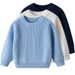 Winter Baby & Toddler Knit Sweater – 88.5% Cotton Long-Sleeve Pullover (66cm-130cm, A-Class Safety, Soft & Warm For Boys & Girls)_viptrois.com