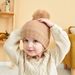 Baby clothing braid ear protection and fleece warm baby hat_viptrois.com