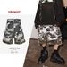 Men's Clothing Spring And Summer New Two Piece Stitching Casual Pants For Men And Women The Same Style Cat Whisker Fur Edged Camouflage Shorts Trend_viptrois.com