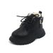 Child's shoes Children's Autumn/Winter solid color vintage ankle boots boys with fleece Doc Martens side zipper girls soft-soled warm cotton boots_viptrois.com