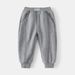 XUANMU Plus Velvet Sports Pants Boys Winter New Children Clothing Solid Color Kids Elastic Waist Sweatpant for Boy Trouser 2-9Y XB033_viptrois.com