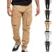 Men's Summer New Loose Workwear Pants Drawstring Multi-Pocket Straight Leg Pants_viptrois.com