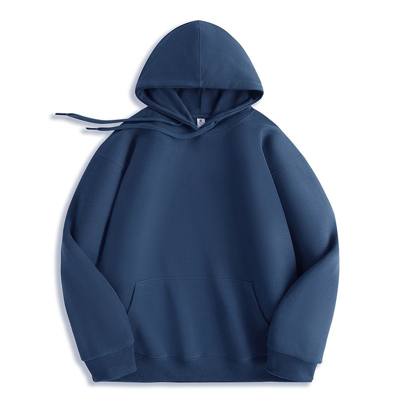 Minimalist Heavyweight 300G Hooded Pullover Sweatshirt – Oversized Unisex Cotton Blend Casual Streetwear (S-5XL)_viptrois.com