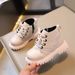 Child's shoes Ankle boots Boys side zipper Fashion Martens girls soft soled single boots solid color_viptrois.com