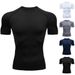 Men's Quick Drying Short Sleeve T-Shirt Space Station Fitness Sports Top Breathable Polyester For Running Training_viptrois.com