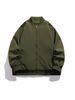 Men’s MA-1 Inspired Bomber Jacket – Lightweight Slim Fit Flight Jacket With Ribbed Hem & Zipper Closure (Black/Burgundy/Olive/Cream)_viptrois.com