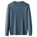 Romon Long Sleeve T-Shirt For Men, Spring And Autumn Round Neck Sweater, Thin Men's Business Casual Knitted Top By Dream_viptrois.com