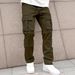 Men's Clothing Retro Fashion Brand Men's Pants Multi Pocket Overalls Loose Trendy Sports Pants_viptrois.com
