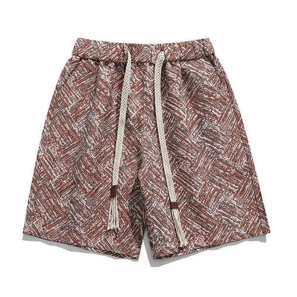 Men's Clothing Men's Summer Creative Jacquard Shorts Loose Beach Casual Versatile Sports Shorts_viptrois.com