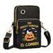Stylish Halloween Pumpkin Crossbody Bag For Men & Women - Compact Nylon Phone Purse With Adjustable Strap, Mini Shoulder Bag For Daily Use_viptrois.com