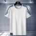 Short Sleeved Men's Summer Pure Cotton T-shirt, Breathable And Comfortable Sports, Fitness, Running, Casual Fashion,_viptrois.com