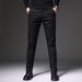 2024 New Elastic Casual Slim Fit, Straight Tube Business Suit, Summer Thin Draping Ice Silk Pants, Men's_viptrois.com