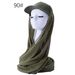 New Style Solid Color Chiffon Scarf Women's Baseball Cap Brim Style Middle Eastern All Match Pullover Headscarf Hat_viptrois.com