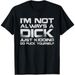 Camiseta I'M NOT ALWAYS A D*CK De Algodón, Cuello Redondo, Manga Corta, Casual, Clásica, Gráfica Hombres, Cómoda Y_viptrois.com