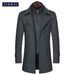Pulse Plus European Size Winter Wool Middle-aged Double Collar Mid-length Woolen Trench Coat Men's Foreign Trade_viptrois.com