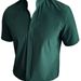 New Summer Men's Short-sleeved Shirt Chinese Stand-up Collar Thin Shirt Cool Elastic Slim-fitting Men's Half-sleeved Shirt_viptrois.com