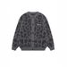 American Retro Leopard Print Jacquard Cardigan Sweater Men, New Loose Lazy Knitted Jacket For Autumn And Winter_viptrois.com