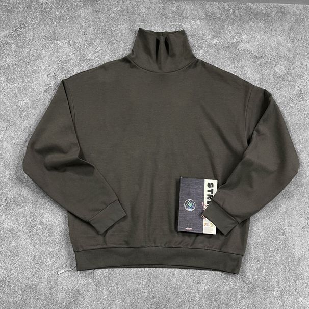 Men's Clothing Heavyweight Fleece-Lined Hoodie – High Neck Unisex Thermal Sweatshirt (6 Neutral Tones,Brushed Interior For Winter Warmth)_viptrois.com