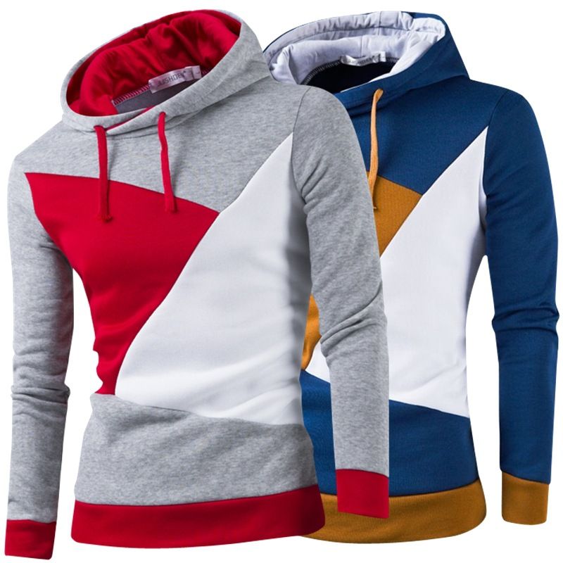 Men's Clothing supply pullover contrast color sweatshirt_viptrois.com