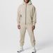 Men's Clothing Men's Solid Color Long Sleeved Trousers Hooded Sports Leisure Fleece Warm And Comfortable Suit Men_viptrois.com