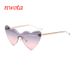 New Frameless Trimmed Love Sunglasses Internet Celebrity Ins Same Street Shooting Sunglasses Cross Border Trend Glasses_viptrois.com