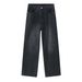 Men's Clothing Men's Loose Elastic Waist Straight Cut Casual Jeans jacket set_viptrois.com