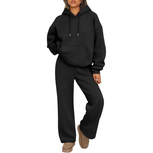 European And American Cross-Border New Men's Autumn Casual Hooded Sweatshirt Oversized Wide-Leg Pants Sports Suit In_viptrois.com