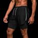 Men's 2024 New Summer Casual Shorts Men's Training Fitness Three-Point Pants Thin Sports Running Casual Pants Summer beach pants for men_viptrois.com