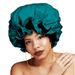 Double layer satin hair care cap confinement beauty extra large round hat chemotherapy cap sleeping cap_viptrois.com
