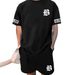 Men's Clothing Shorts Short Sleeved T Shirt Casual Sportswear Los Angeles Letter T Shirt Suit_viptrois.com