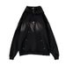 Hoodie Jacket, Pure Black Pile Collar, Assault Hoodie For Men_viptrois.com