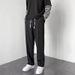 High Street Style Men's Floor Length Trousers Straight Leg Drape Casual Long Leg Loose Fitting Autumn Spring Sports Trousers_viptrois.com