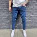 Men's Clothing Retro New High Street Casual Jeans Design American Trend Slim Fit Trousers_viptrois.com