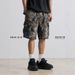 Men's Clothing Shorts Men's Loose Casual Straight Shorts Camouflage Drawstring_viptrois.com