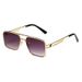 Retro Square Frame Driving Sunglasses For Men - High-End Polarized UV Protection Classic Aviator Style_viptrois.com