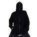 Solid Color Men's Blank Full Face Zipper Hoodie_viptrois.com