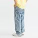 Men's Clothing heavy washed worn old workwear logging pants American street pure cotton straight jeans for men and women_viptrois.com