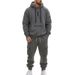 Men’s Heavyweight Fleece-Lined Workwear Set – Winter Casual Hooded Jacket & Pants (Sizes M-XXXL)_viptrois.com