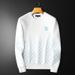 Men's Clothing Autumn And Winter Round Neck Sweater New Product Personality Letter Embroidery Casual All-match Trend Tops_viptrois.com