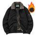 Autumn And Winter New Men's Military Style Thickened Men's Jacket Loose Large Size Casual Men's Clothing Fleece Thickened_viptrois.com
