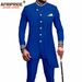 Men's Clothing African National Print Men Slim Fashion Two-piece Set_viptrois.com