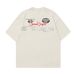 Men's Clothing Retro Style Film Like Hamburger Fries Print Summer Loose Short Sleeved Ins Unisex_viptrois.com
