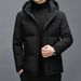 Men's Thick Detachable Hat Down Jacket, Winter New Style, Men's Middle-aged Business Casual Comfortable Warm Jacket_viptrois.com
