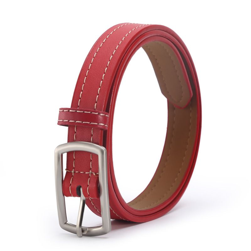 Women's Belts New Style Women's Thin Belt Trendy Belt 2.5CM Fashion Dress Shirt Versatile PU Belt_viptrois.com