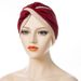 Hot Selling New Turban Hat Two Color Stitching Forehead Cross Muslim Indian Hat One Piece Dropshipping_viptrois.com