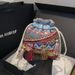 Women's Bucket Bag Girl Ethnic Style Crossbody Bag Tassel Drawstring Purse Purse Female Bucket Bag_viptrois.com