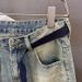Men's Clothing Retro Washed Distressed Ripped Denim Shorts Men's Summer New Style Trendy Loose Straight Wide Leg Shorts_viptrois.com