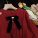 Mother & Kids Children's Knitted Cardigan Children's Clothing Sweet Single Breasted Doll Collar Temperament Girl Sweater_viptrois.com